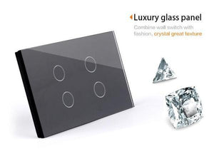 DR1111WHZW - Glass Panel Light Switch with Dimmer