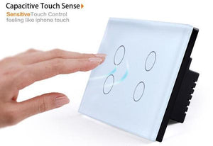 DR1111WHZW - Glass Panel Light Switch with Dimmer