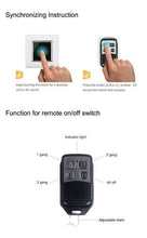 Load image into Gallery viewer, RC0001 Small Remote Controller Light Switch Wireless RF433
