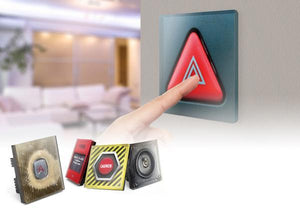 XT8611FTZW Light Switch (UK) Crystal Glass